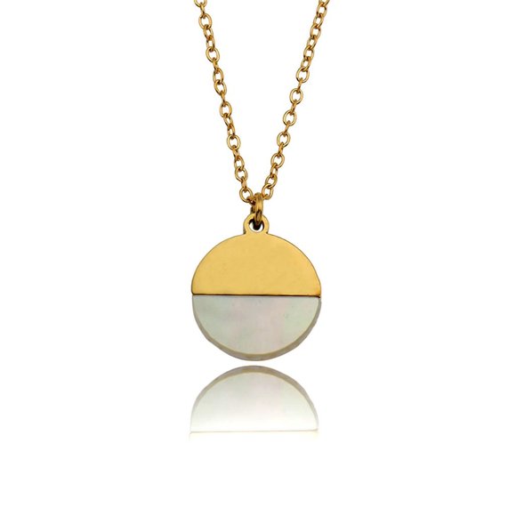 EMERSYN Minimalist Geometric Pendant Necklace - Picture 2 of 7